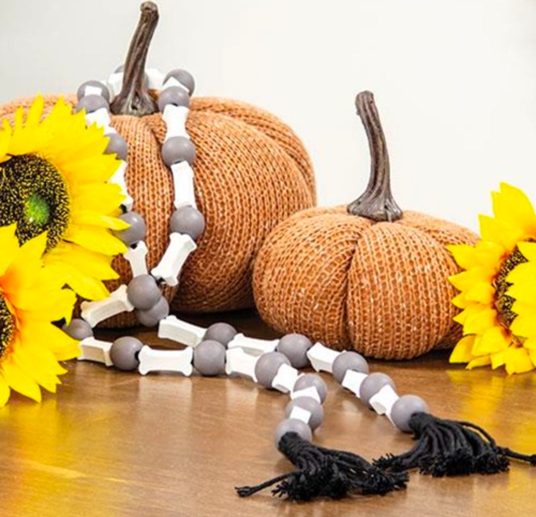49" Bones &amp; Bead Garland
