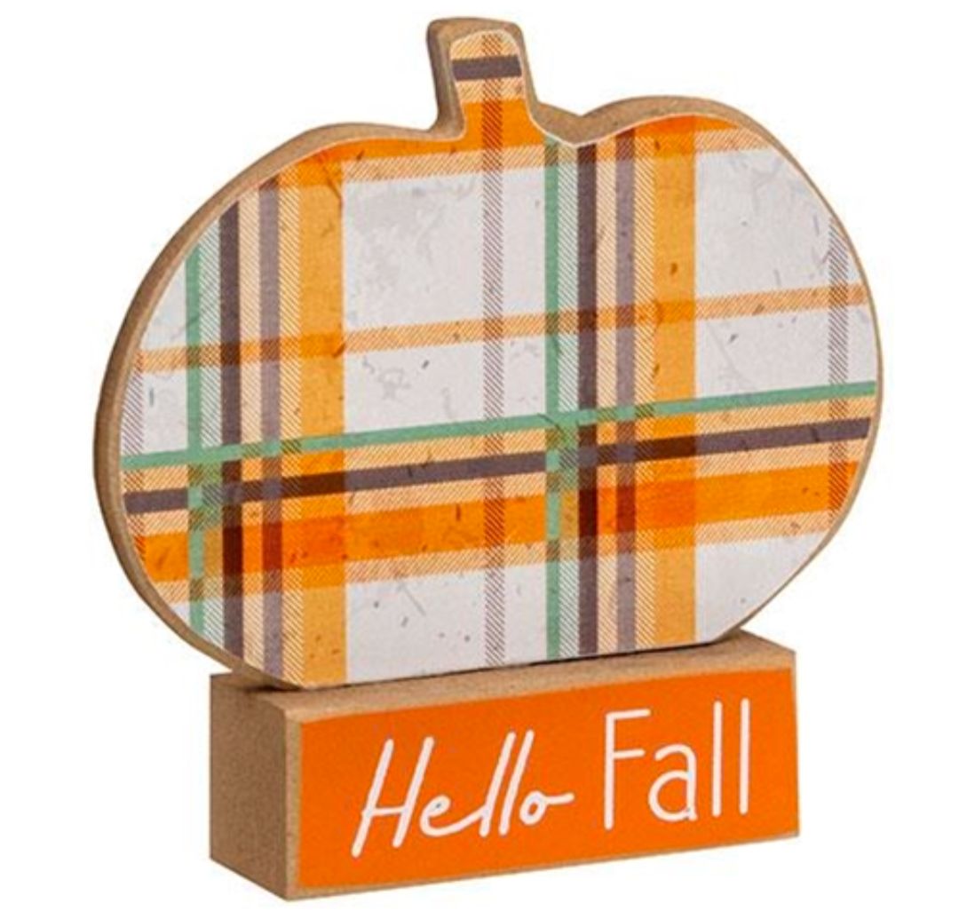 Hello Fall Pumpkin on Base