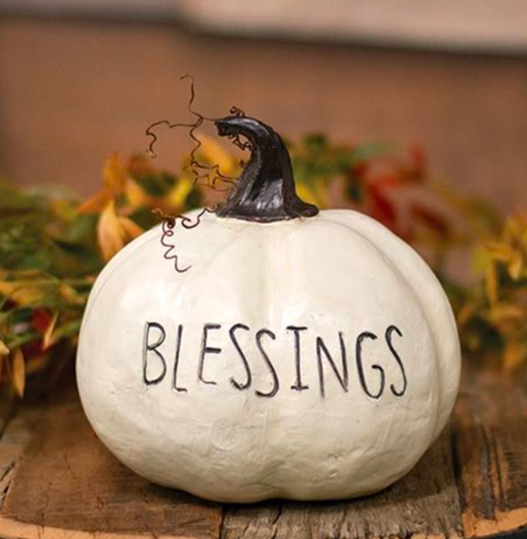 Blessings Resin Pumpkin