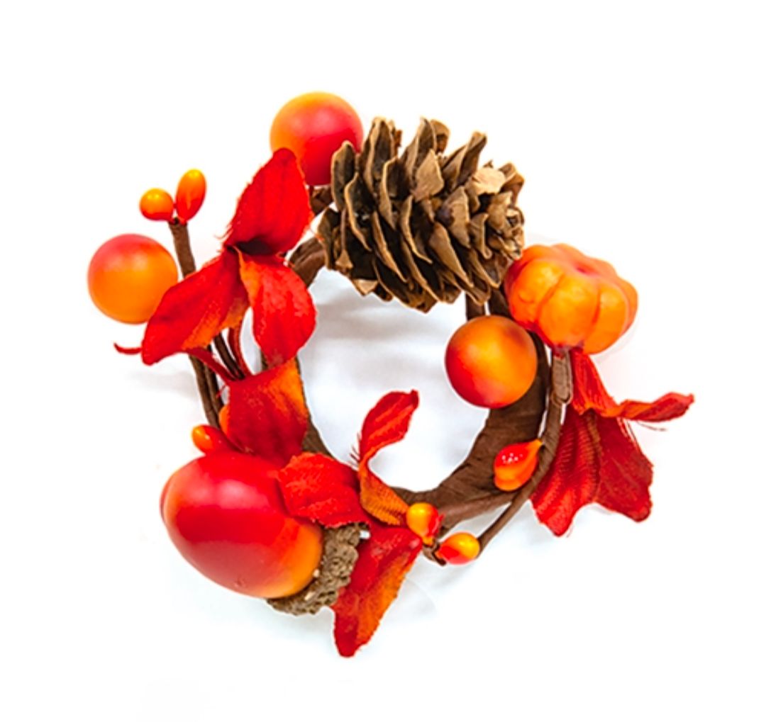 1-1/2" Autumn's Bounty Candle Ring