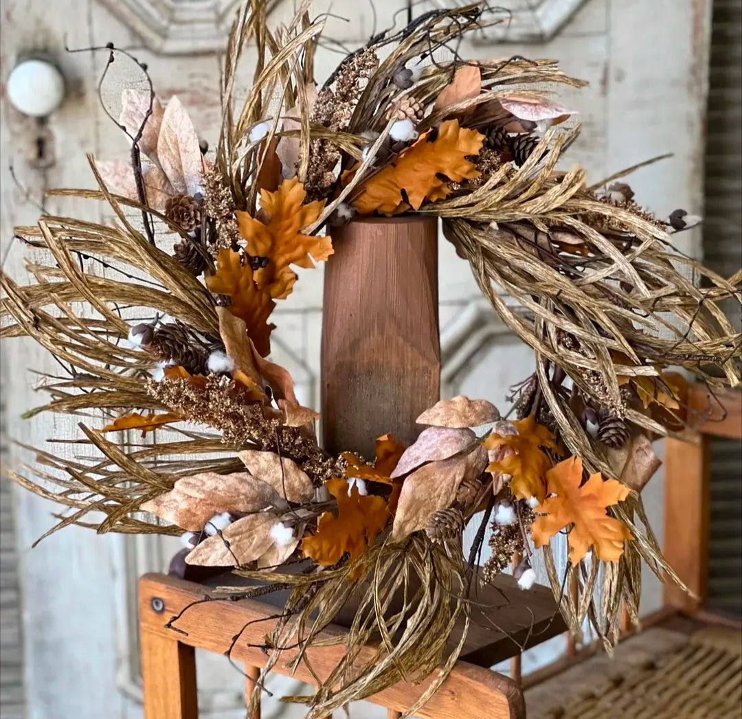 24" Autumn Fall Gleaning Wreath