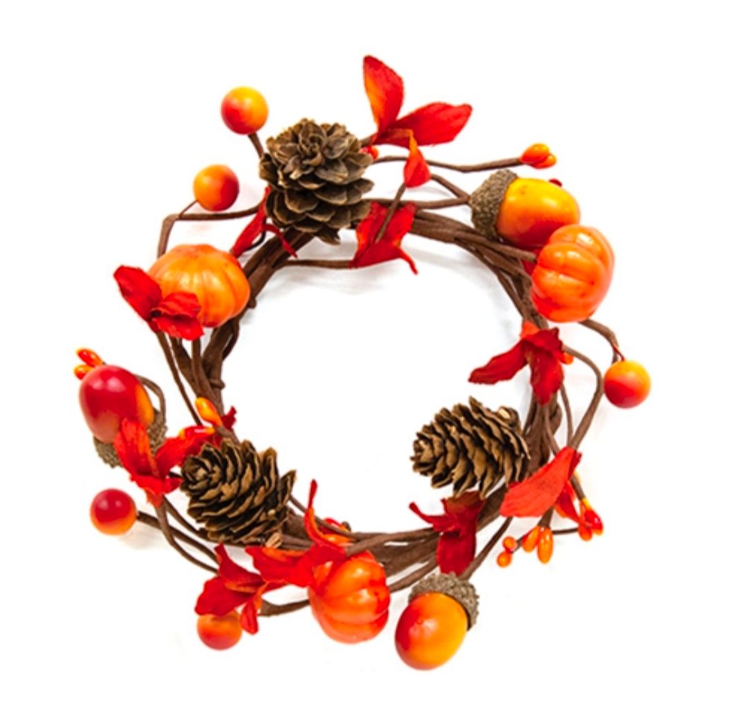 3-1/2" Autumn's Bounty Candle Ring