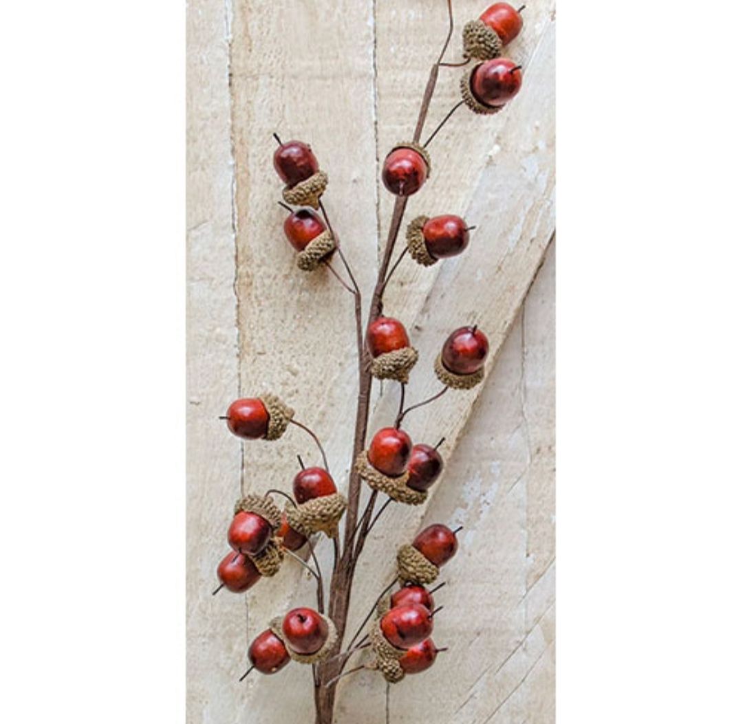 27" Acorn Floral Pick Decor