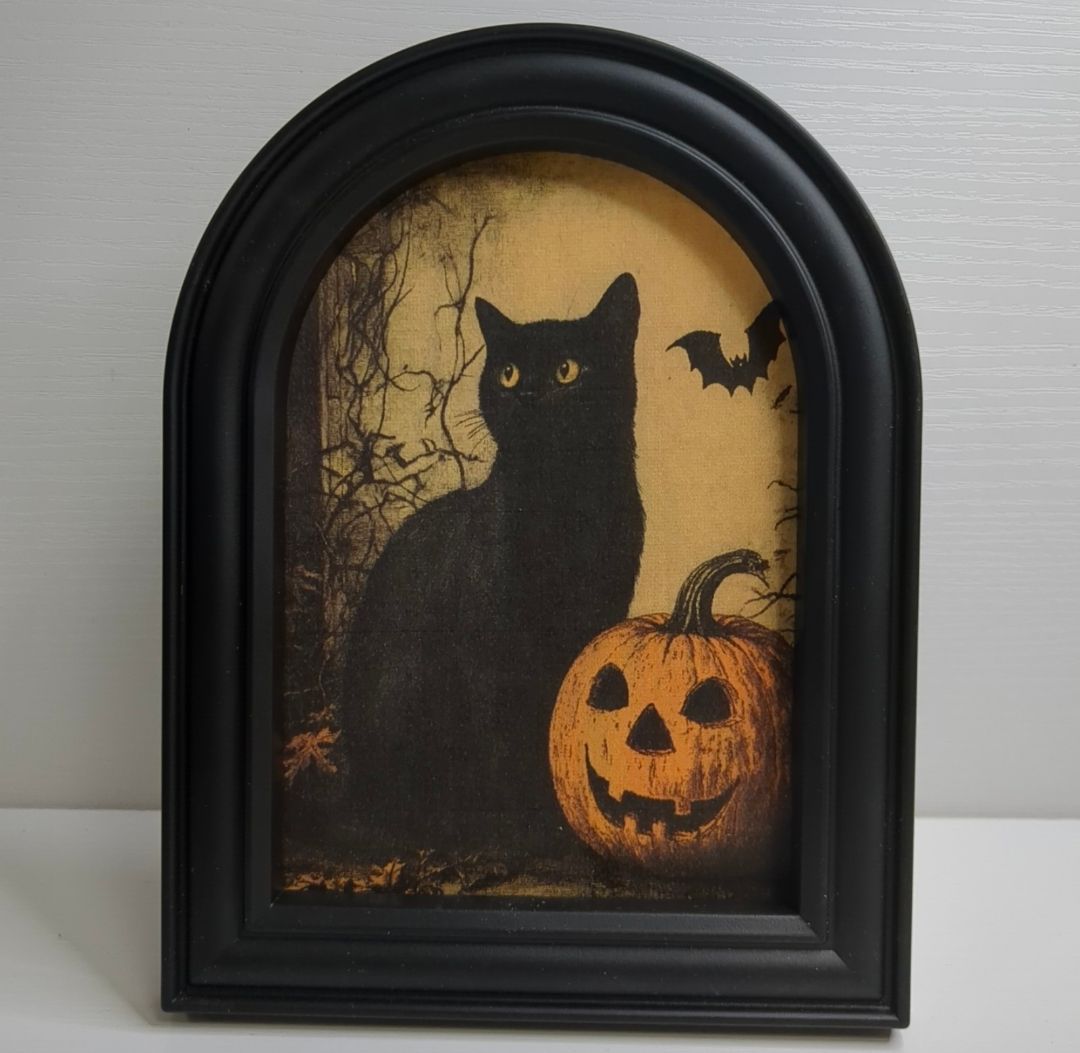 Halloween Print Shelf Sitter Sign Decor 4x6