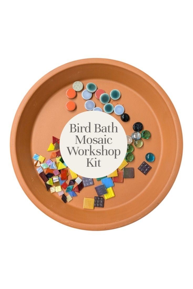 Mosaic Bird Bath Workshop Kit