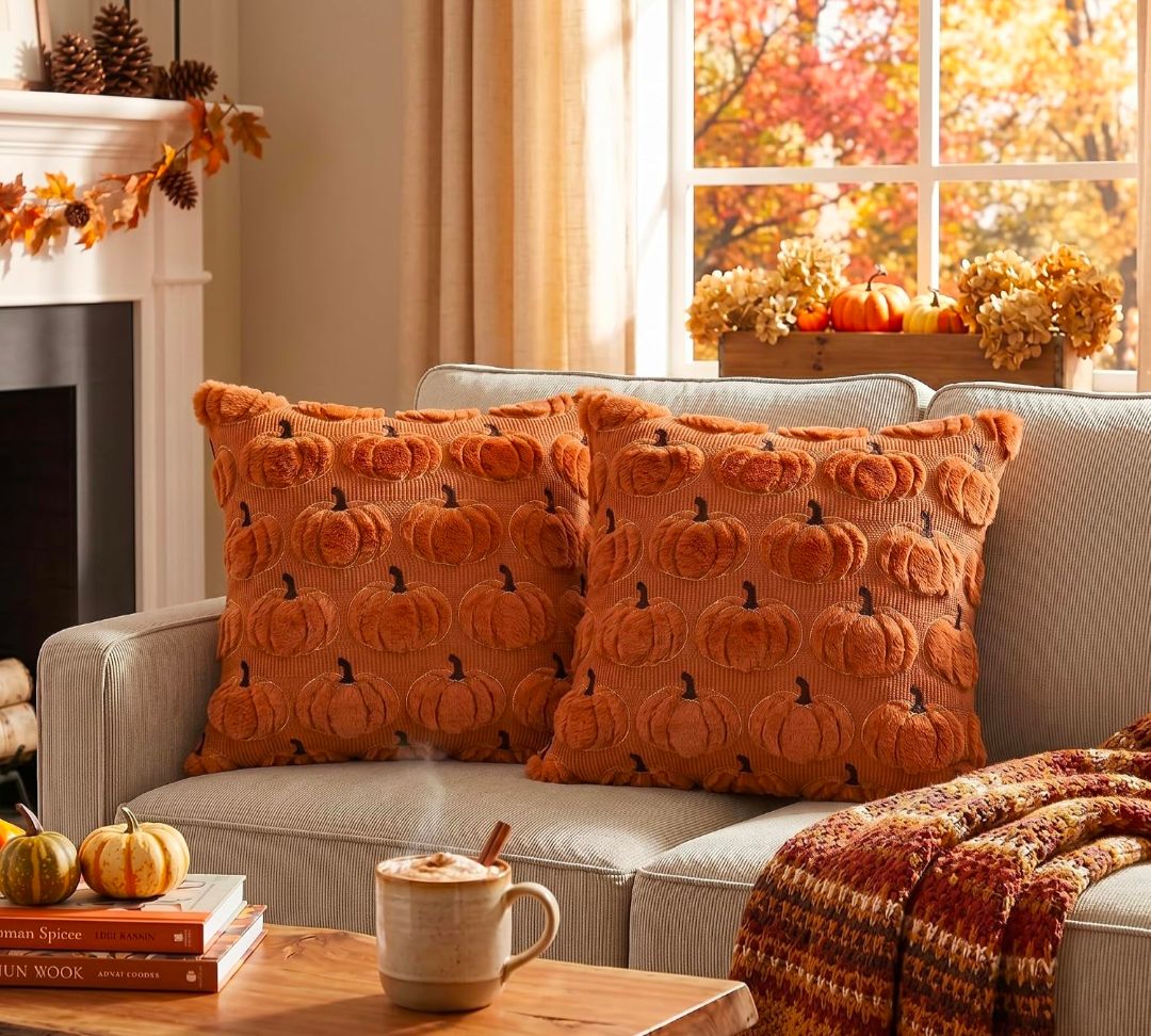 Decorative 18" x 18" Fall Pillow