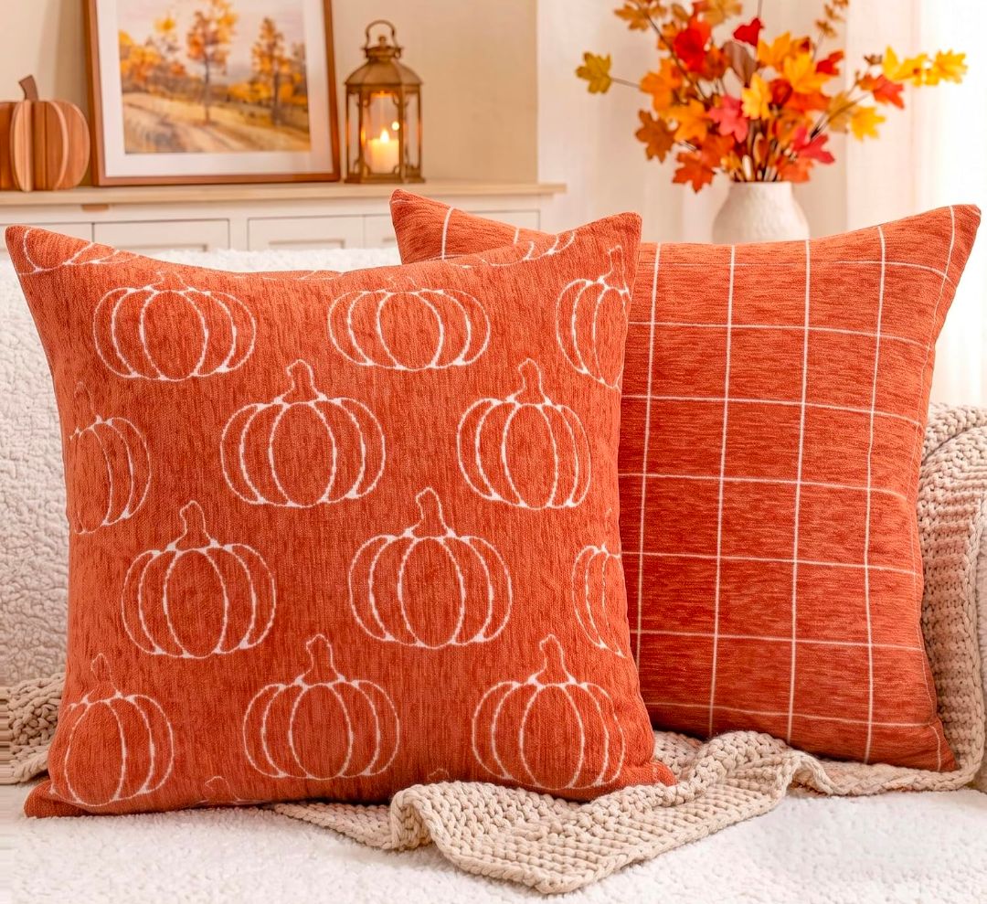 Decorative 18" x 18" Fall Pillow