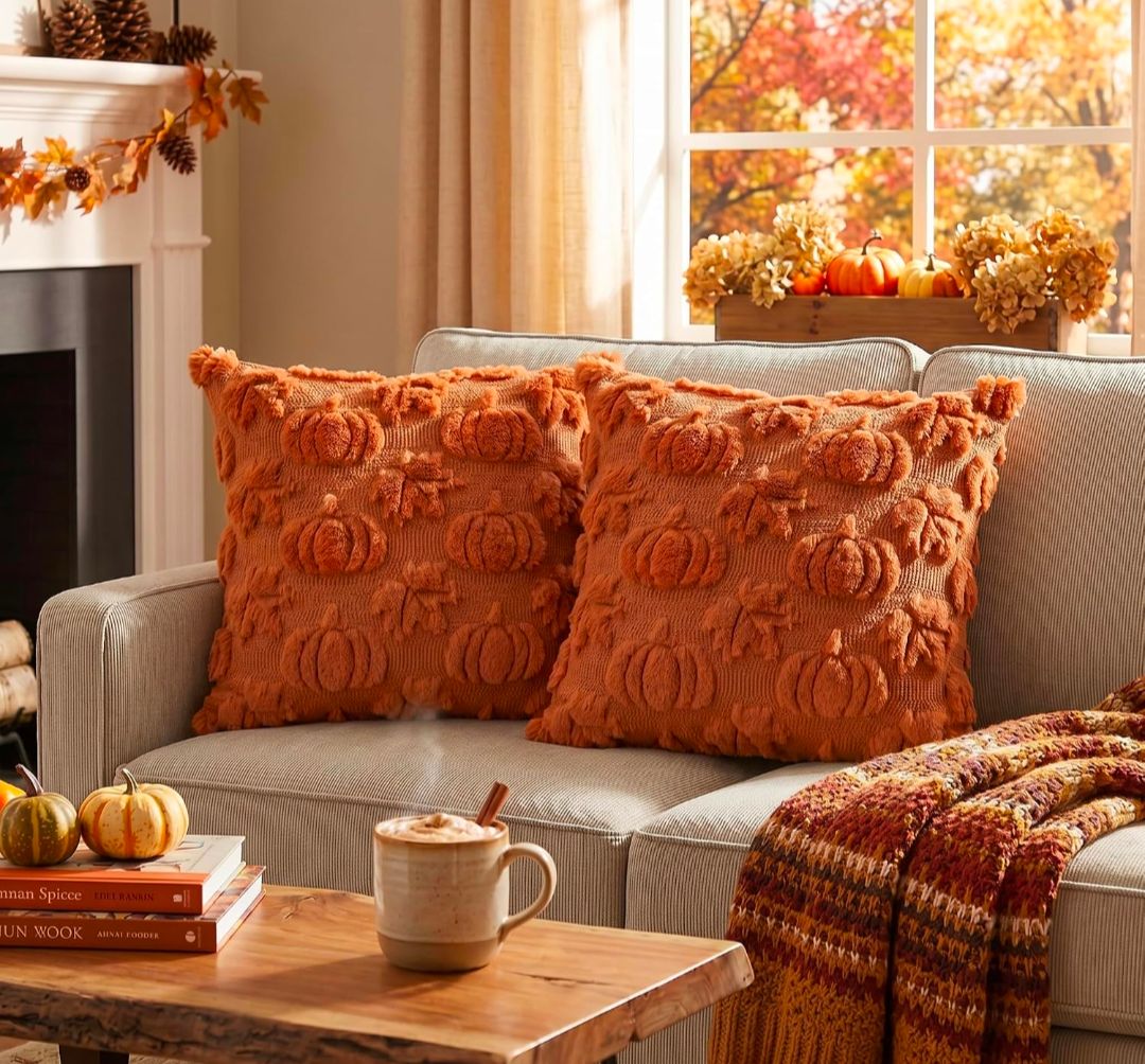 Decorative 18" x 18" Fall Pillow