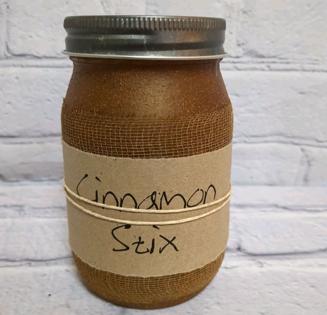 Black Crow Candle Cinnamon Stix Jar Candle, 16oz