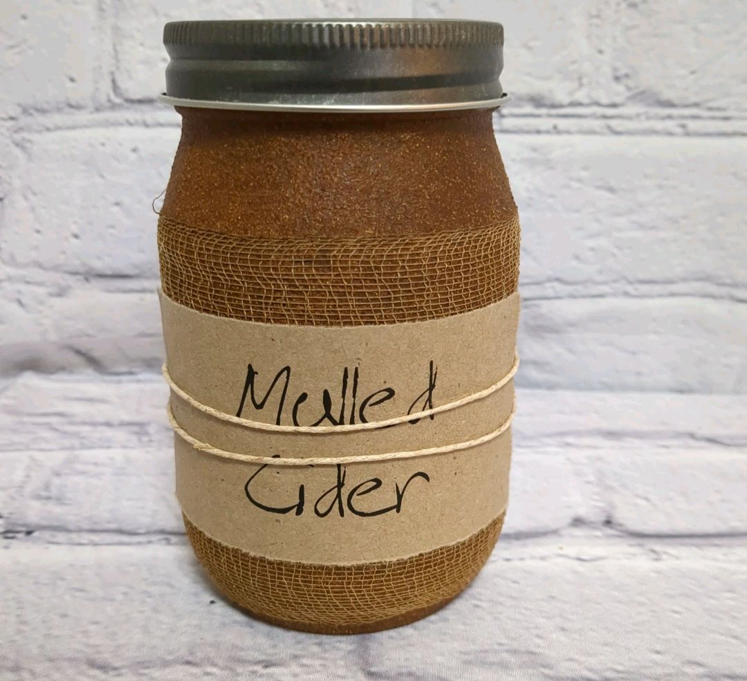 Black Crow Candle Mulled Cider Jar Candle, 16oz