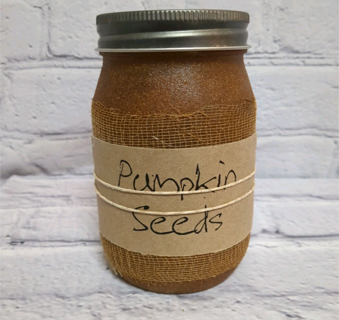 Black Crow Candle Pumpkin Seeds Jar Candle, 16oz
