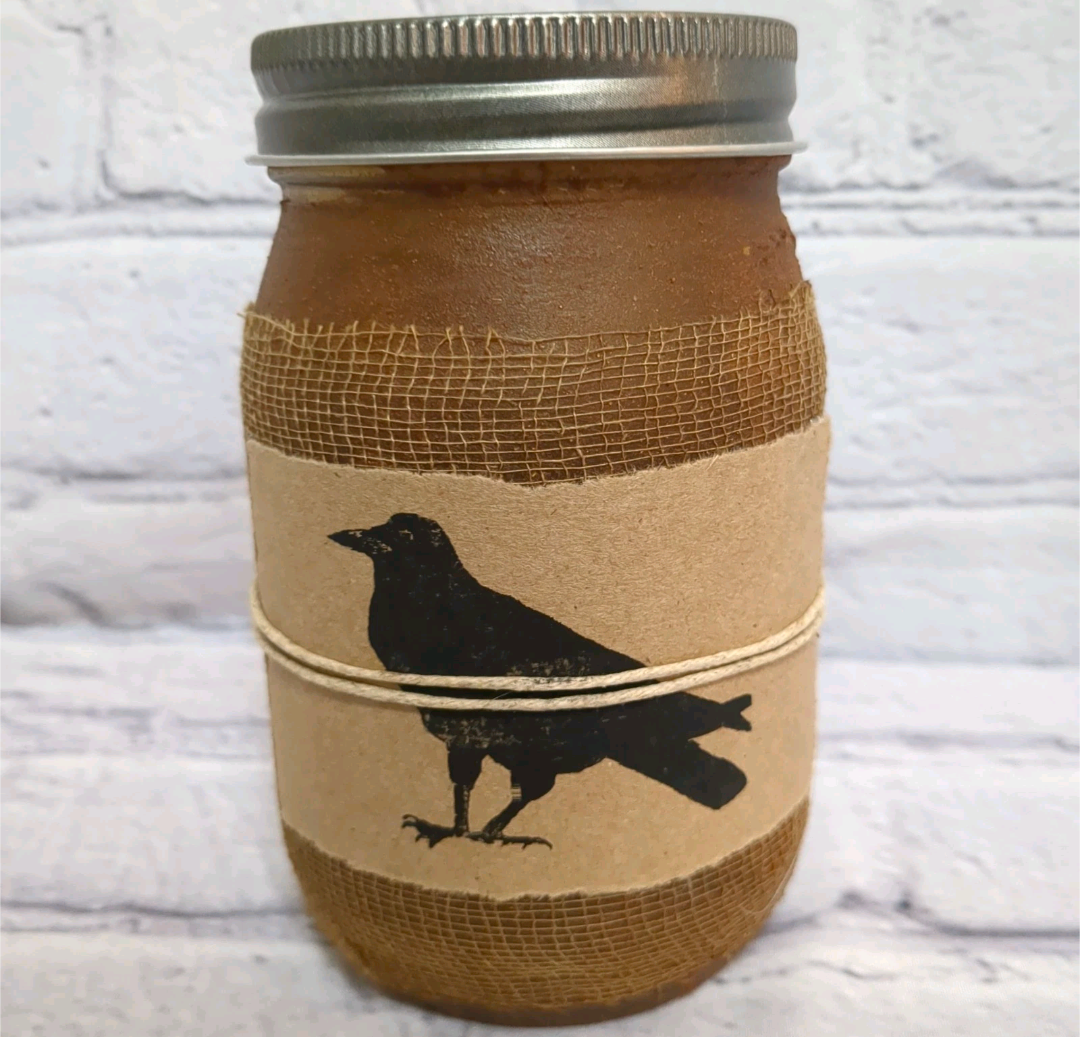 Black Crow Candle Brown Sugar Jar Candle, 16oz
