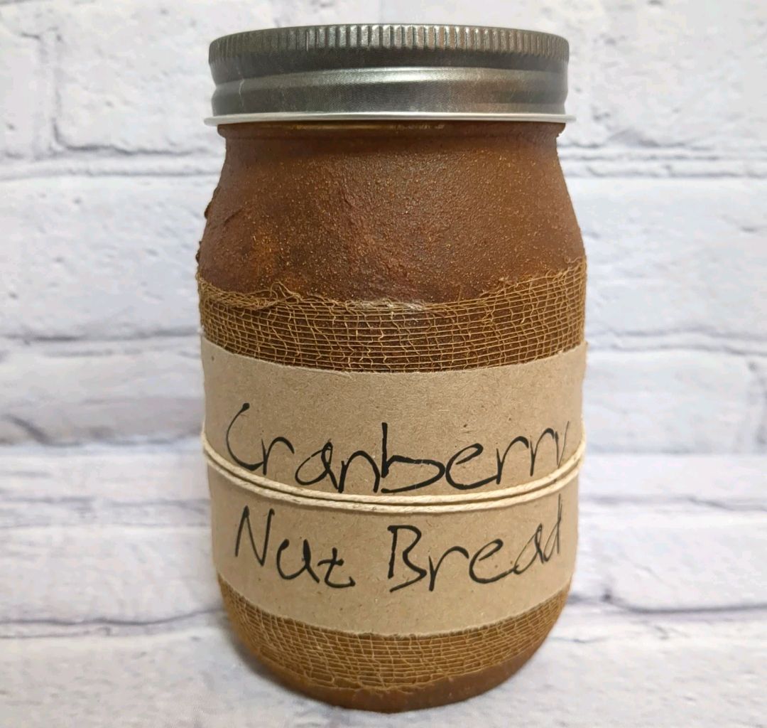 Black Crow Candle Cranberry Nut Bread Jar Candle, 16oz