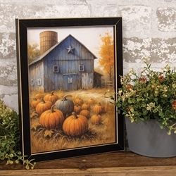 Pumpkin Patch Blues Framed Print - 8x10