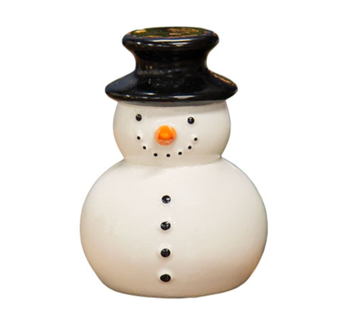 4" Ceramic Snowman Shelf Sitter Decor