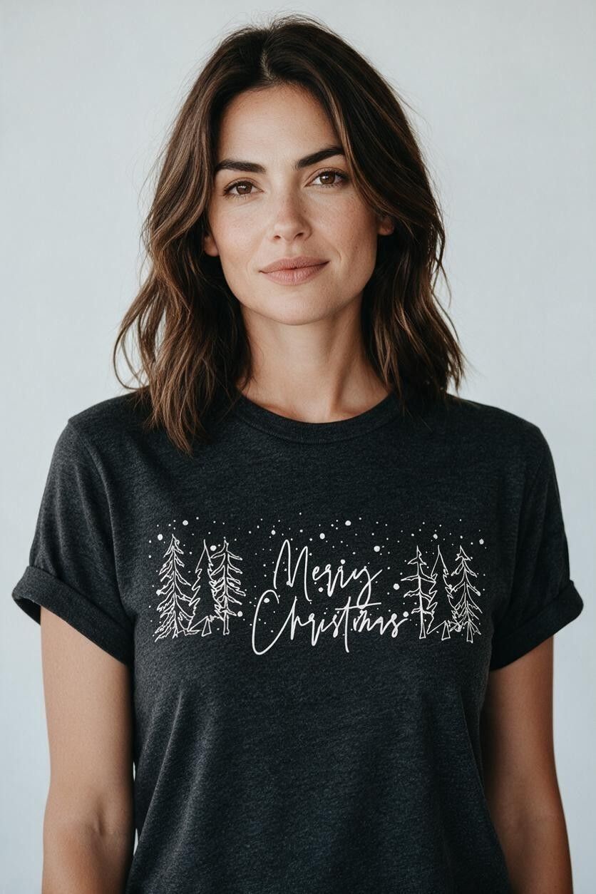 Merry Christmas Graphic Tee Shirt