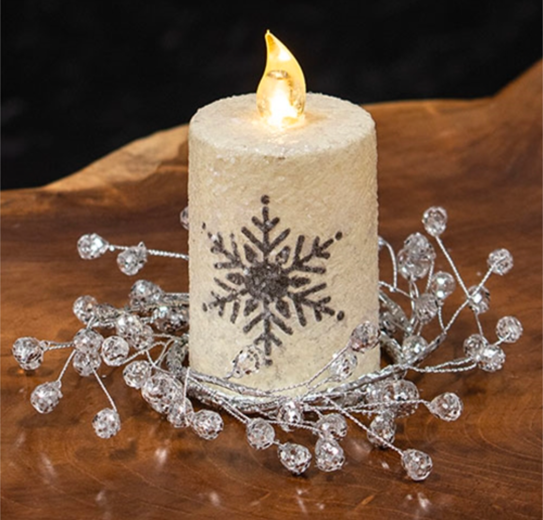 2-1/2" Icy Gems Candle Ring
