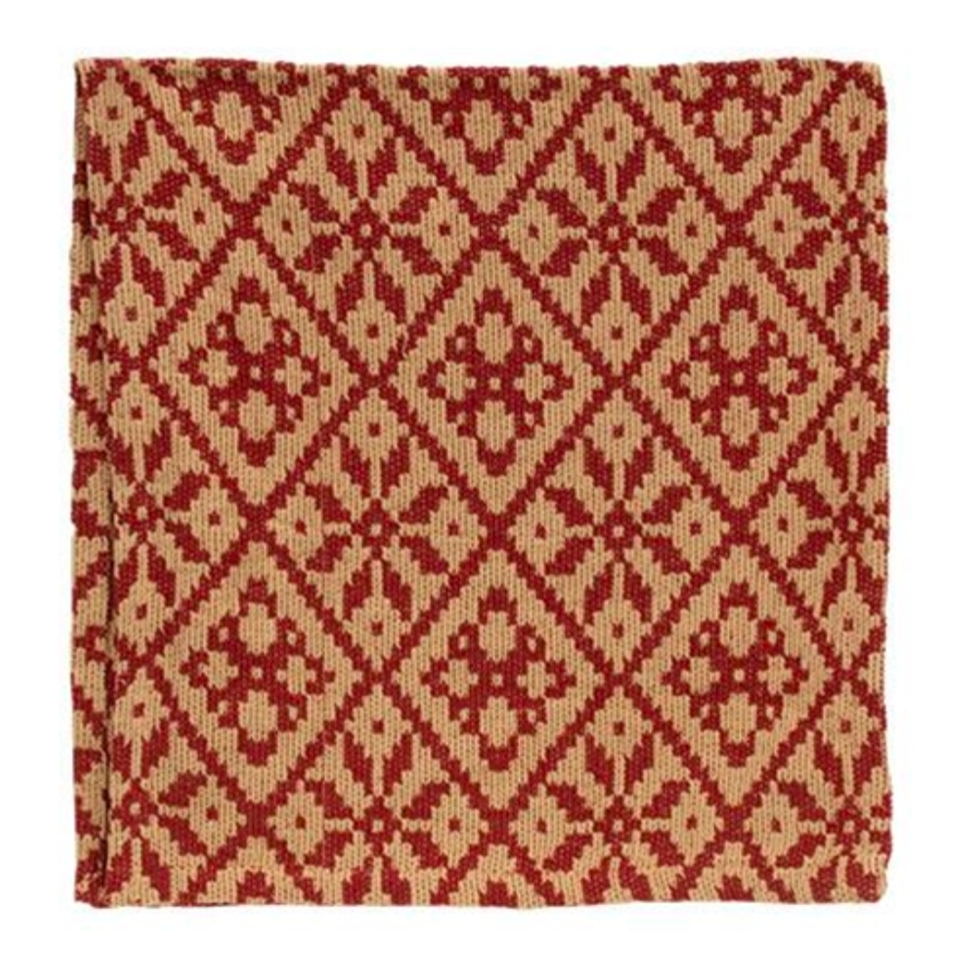 32" Christmas Rose Short Table Runner