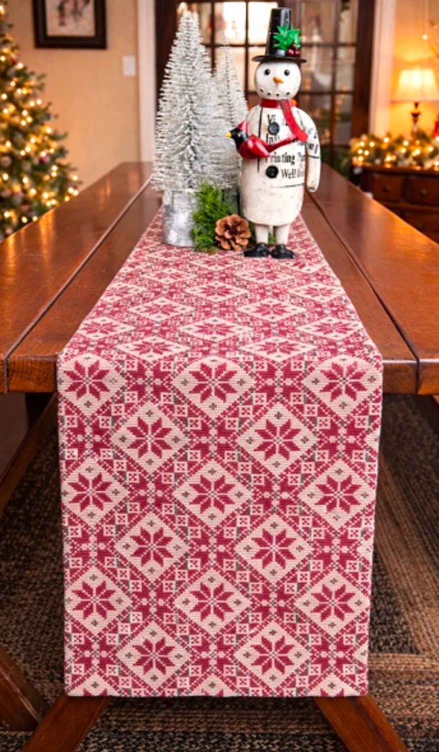 56" Yuletide Spirits Long Table Runner