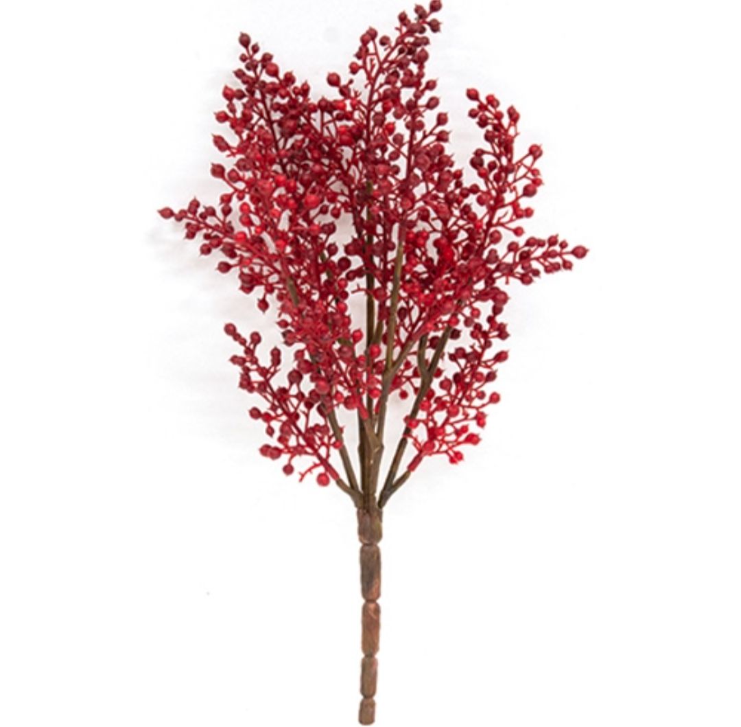 11" Pepperberry Cluster Floral Pick