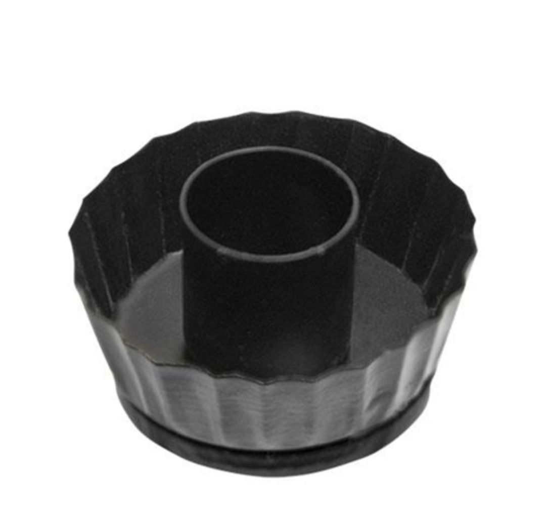 Black Metal Fluted Taper Holder Cup
