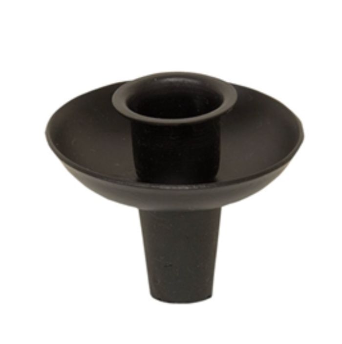 Black Wine Bottle Taper Candle Holder