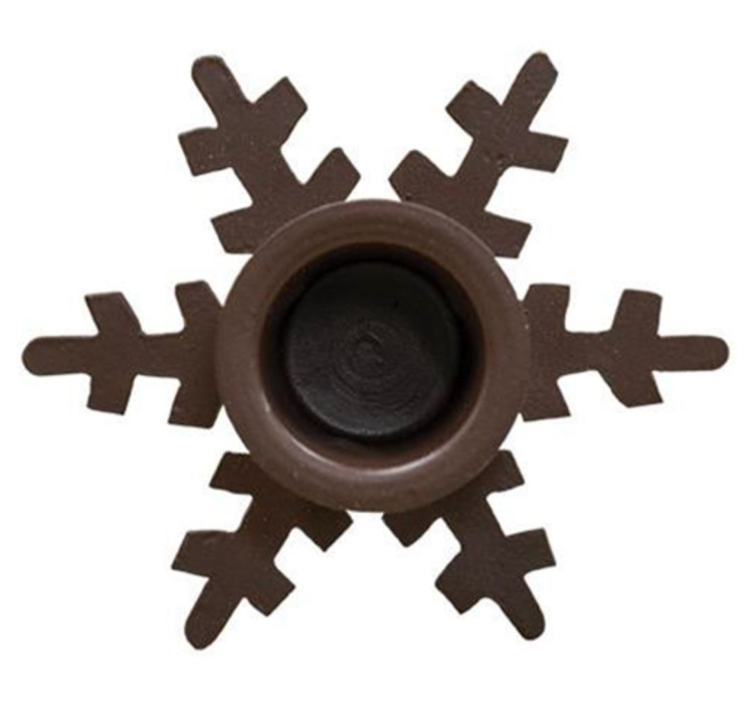 Snowflake Taper Candle Holder