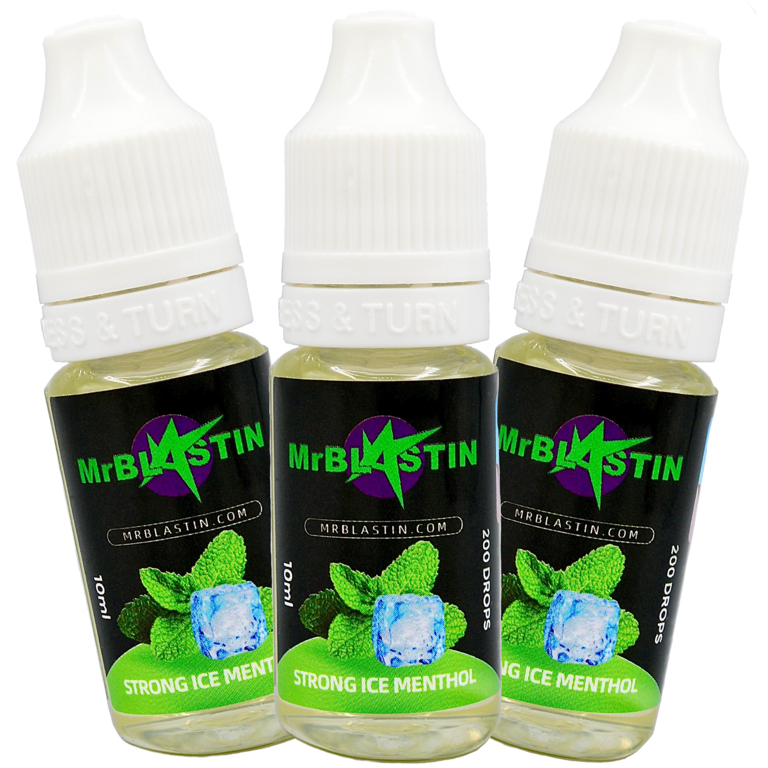 STRONG ICE MENTHOL DROPS  * Pack of 3 *