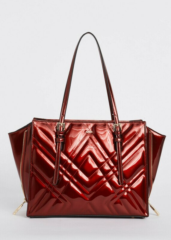 Borsa in vernice matelassé Gaudì
