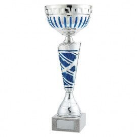 Charleston Silver & Blue Cup 305mm