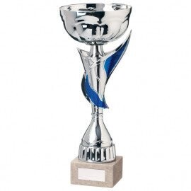 Empire Cup Silver & Blue 300mm