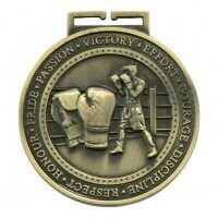 Olympia Boxing Medal 70mm Gold