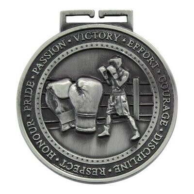 Olympia Boxing Medal 70mm Silver