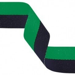 Green & Black Ribbon 395 x 22mm