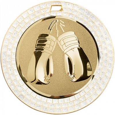 Boxing Medal Gemstone 70mm Gold