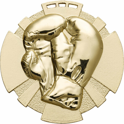 Boxing Medal 80mm Gold