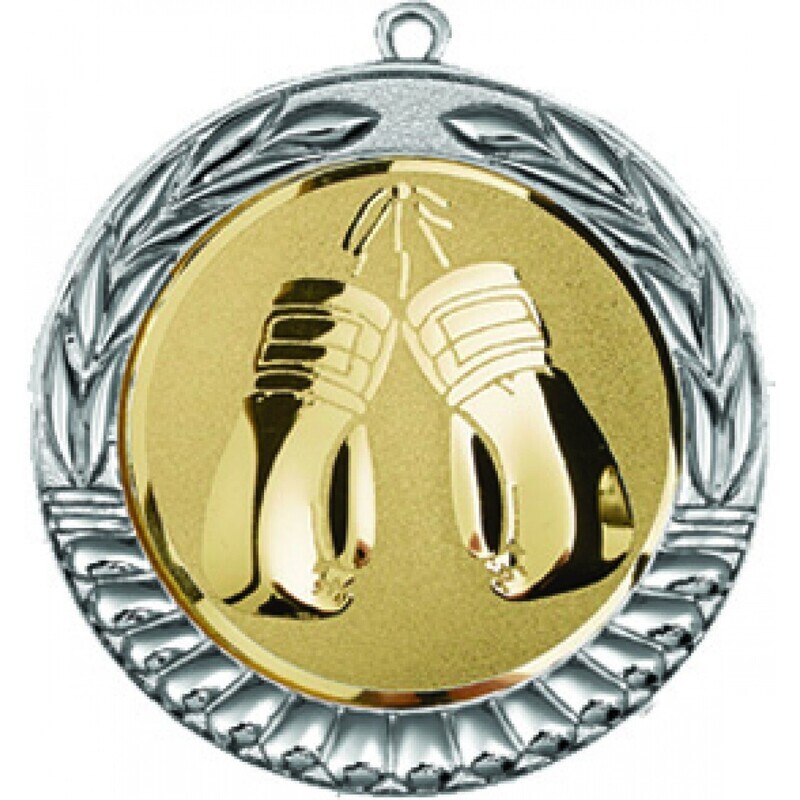 70 mm Boxing Medal in  Silver