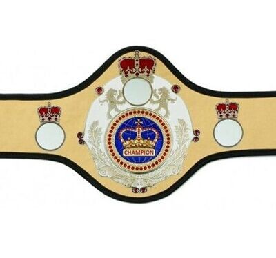 Championship Belt Queen Gold Black Trim