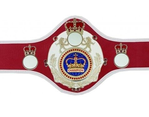 Championship Belt  Queen  Red White Trim