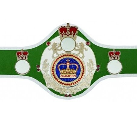 Championship Belt  Queen  Green White Trim