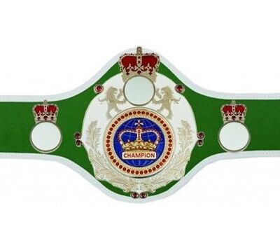 Championship Belt Queen Green White Trim