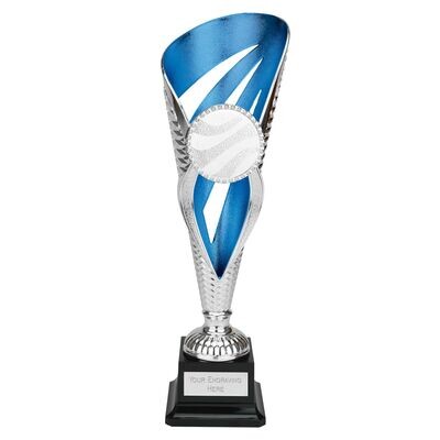 Grand Voyager Cup Silver Blue 31.5 cm
