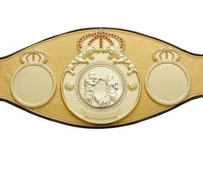 Championship Belt Pro Lion With Gold With Black Trim
