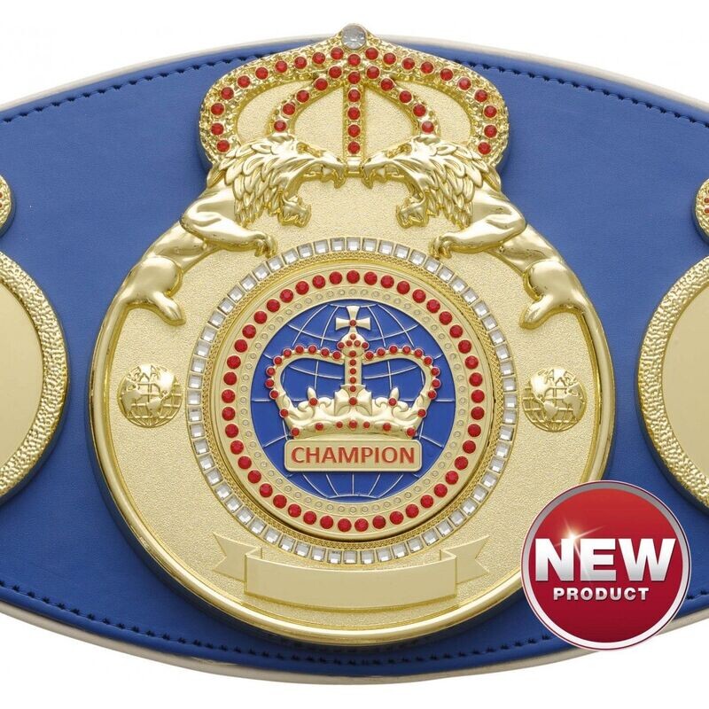 MMA Championship Belt Pro Lion Blue