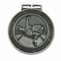 Olympia Judo Medal Antique Silver 70 mm