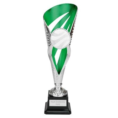 Grand Voyager Cup Silver & Green 31.5cm