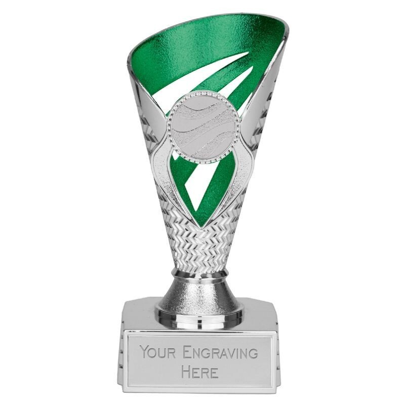 Voyager Cup Silver & Green 15 cm