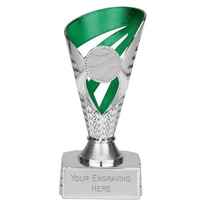 Voyager Cup Silver & Green 15 cm