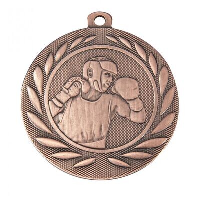 Boxing 50mm Medal Bronze