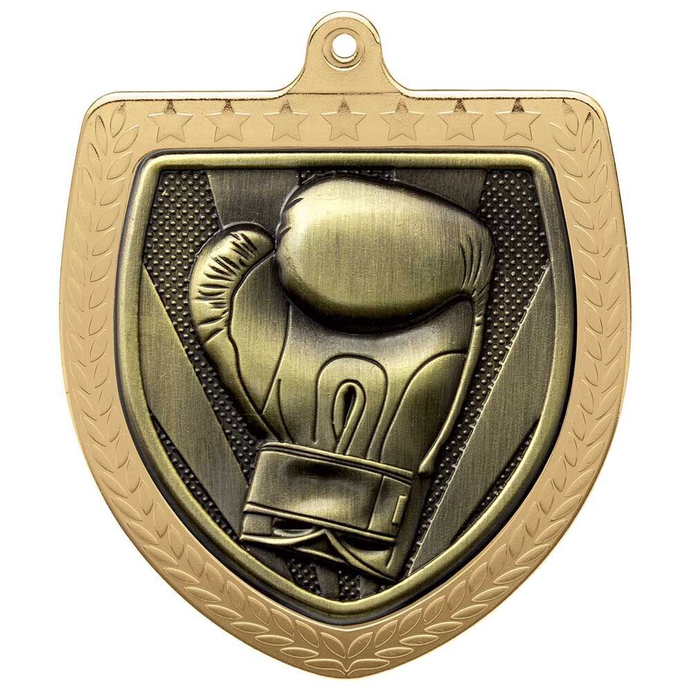 Gold Cobra Boxing Shield Medal